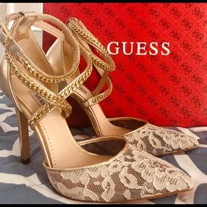 💥Guess pump 💥 gold metallic ☀️